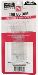 Micro-Trains 49988905 N Caboose Windows For Use of MicroTrains 50000 Caboose