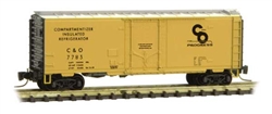 Micro Trains 502 00 441 Z 40' Standard Box Car Plug Door Chesapeake & Ohio #7783