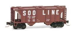 Micro Trains 531 00 170 Z PS-2 2-Bay Covered Hopper Soo Line #69078
