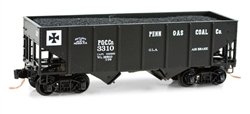 Micro Trains 056 00 420 N 33' Open Hopper 2-Bay USRA 55 Ton Pennsylvania Gas Coal #3310