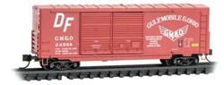Micro Trains 068 00 530 N 40' Double-Door Boxcar No Roofwalk & High Ladders Gulf Mobile & Ohio #24584