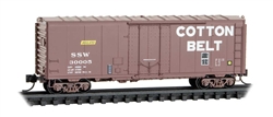 Micro Trains 074 00 200 N 40' Plug-Door Boxcar No Roofwalk Cotton Belt SSW #30005