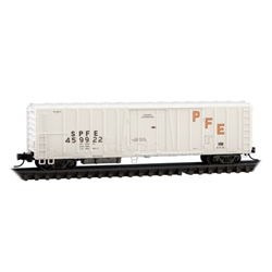 Micro Trains 081 00 080 N PC&F Class R-70-13 Steel Mechanical Reefer No Roofwalk Pacific Fruit Express #459922 Early 1980S