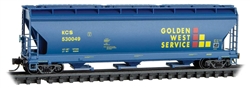 Micro Trains 094 00 870 N ACF 3-Bay Center Flow Covered Hopper with Elongated Hatches Kansas City Southern #530049