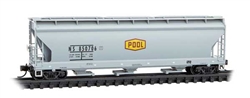 Micro Trains 094 00 980 N ACF 3-Bay Center Flow Covered Hopper with Elongated Hatches Norfolk Southern #850706 Ex-Pool Co-Op