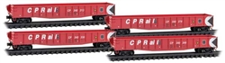 Micro Trains 983 00 239 N 50' Gondola Fishbelly Side w/Drop Ends Canadian Pacific 4-Car Runner Pack
