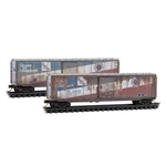 Micro Trains 983 105 109 N Weathered BN Share Free 2