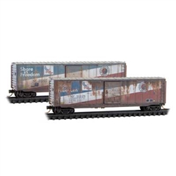 Micro Trains 983 105 109 N Weathered BN Share Free 2