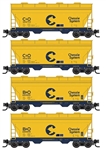 Micro Trains 993 00 213 N Chessie Runner Pack 4/ Foam Case