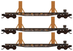 Micro Trains 993 02 221 N Flat Ribbon Rail Weathered 3-Pk #2 NS Foam Case