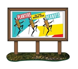 Classic Metal Works 20242 HO 1950's Planters Billboard