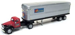 Classic Metal Works 31172 HO 41 Chevy Tractor Trailer Associated