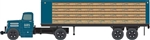 Classic Metal Works 31198 HO White WC22 Tractor Flatbed Trailer Assembled Mini Metals Peoples Beer