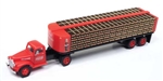 Classic Metal Works 31207 HO 1941-1946 Chevrolet Tractor w/Flatbed Trailer & Load Assembled Mini Metals Coca Cola