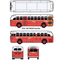 Classic Metal Works 32312 HO Santa Monnic TDH3610 Bus