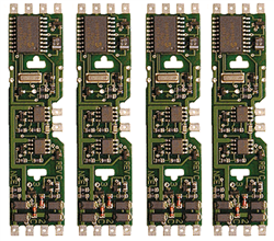 NCE 107 HO DA-SR DCC Control Decoder 4-Pack 1.3 Amp Silent Running For Kato Drive & Athearn Genesis
