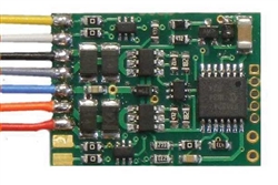 NCE D13WP 4-Function DCC Control Decoder w/8-Pin DCC Plug 1.03 x .63 x .185" 26 x 16.5 x 4.7mm