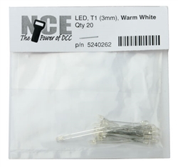 NCE 262 3mm LED Warm Pkg 20