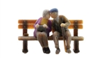 Noch 10435 HO Senior Couple on Bench Color 3D Print