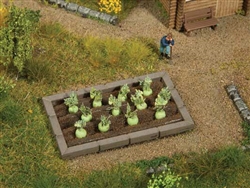 Noch 13214 HO Garden Plot Edging Only Fits Noch Assembled Garden Plots