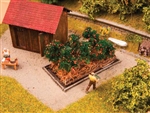 Noch 13215 HO Garden Plot Assembled Deco Minis 6 Tomato Plants