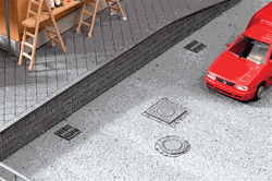Noch 14218 HO Manholes & Drain Covers Kit Pkg 25