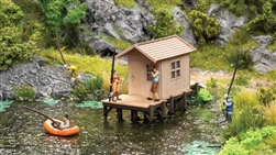 Noch 14262 HO Fishing Hut Laser-Cut Minis Laser-Cut Kit