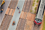 Noch 14304 HO Wood Station Platform Crossing Kit
