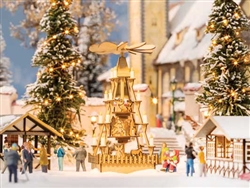 Noch 14395 HO Christmas Tree Pyramid Statue Laser-Cut Minis Laser-Cut Wood Kit