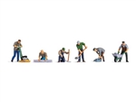 Noch 15112 HO Working People Road Workers with Accessories pkg(6)