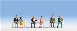 Noch 15242 HO Seated Passengers w/Legs pkg(6)