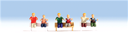 Noch 15283 HO Electric Locomotive Crewmen pkg(6) Figures Don't Have Legs Below Kneecaps