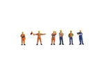 Noch 15284 HO Railway Switchmen in Safety Vests pkg (6)