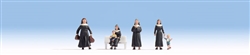 Noch 15400 HO Nuns & Children Pkg 6
