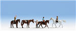 Noch 15630 HO Equestrians 4 People & 4 Horses