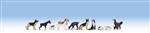 Noch 15717 HO Dogs Set #1 Pkg 9