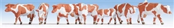 Noch 15726 HO Cows Brown, White pkg(7)