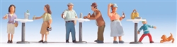 Noch 15833 HO Stand-Up Cafe w/3 High Tables Pkg 6