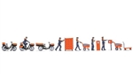Noch 16264 HO Netherlands Post 5 Figures 3 Bicycles 2 Basket Carts 1 Flat Cart 1 Bin Cart 2 Mailboxes