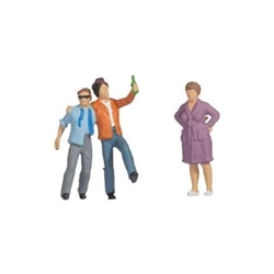 Noch 16606 HO Boozers Funny Scene pkg 3