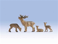 Noch 17902 O Deer Buck Doe 2 Fawns