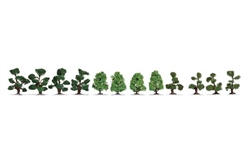 Noch 21546 Ornamental Bushes 12 Pieces 1-7/16 1-15/16" Tall