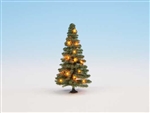 Noch 22121 Fir Tree w/ Working LED Christmas Lights 3-1/8" Tall