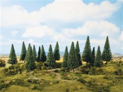 Noch 24640 Fir Trees 3-15/16 5-1/2" Tall Pkg 8