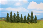 Noch 25086 Fir Trees 3-1/8 4-3/4"pkg(9)