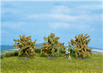 Noch 25114 Orange Trees 1-9/16" 4cm Tall Pkg 3 