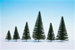Noch 26831 Fir Trees w/Planting Pin Base 2 5-1/2" Tall pkg 50