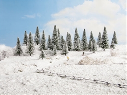 Noch 26928 Snow-Covered Fir Trees 2 5-1/2" Tall pkg(10)