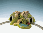 Noch 34660 N Single Track Tunnel Curved w/Lake