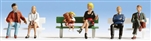 Noch 36530 N Seated People Set #1 pkg(6)